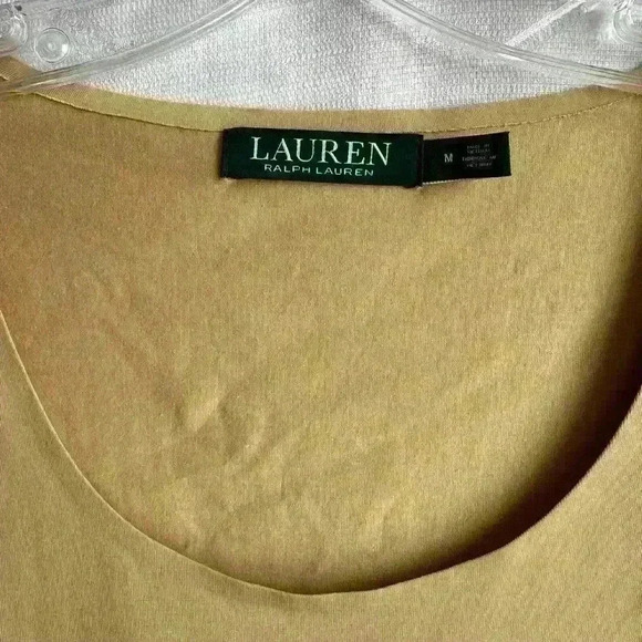 Lauren Ralph Lauren women’s, size Medium seamless top, camel color - Picture 6 of 6